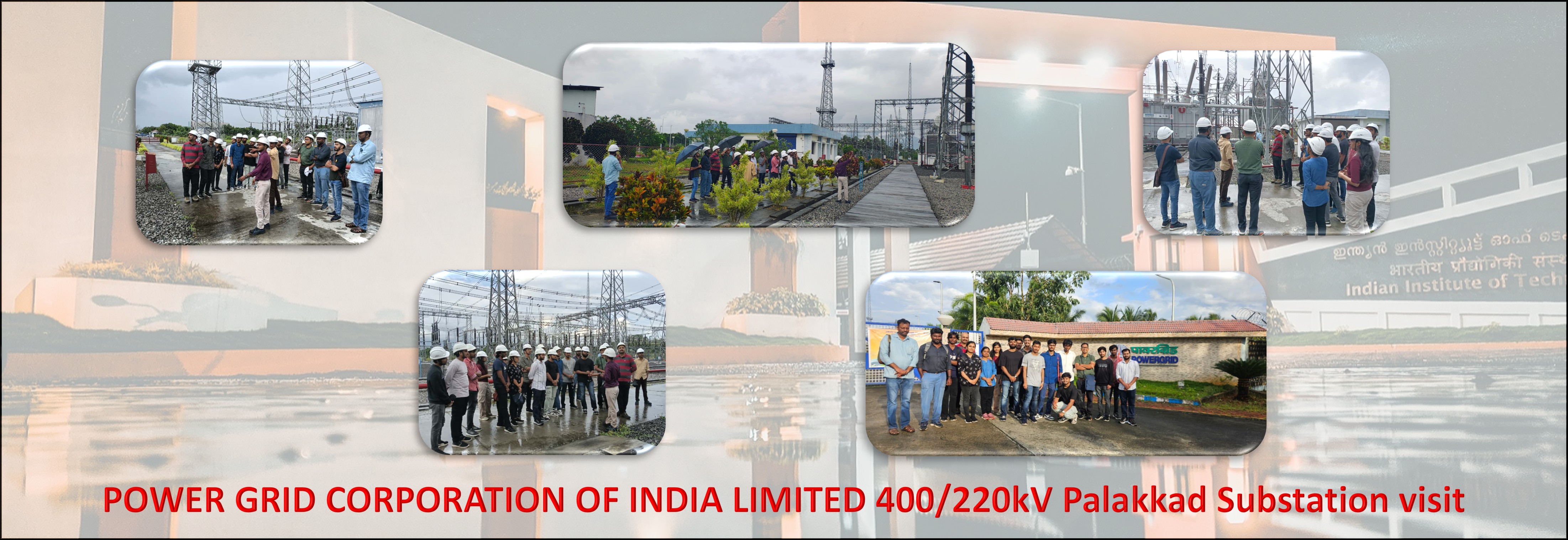 Students at POWERGRID Palakkad Substation